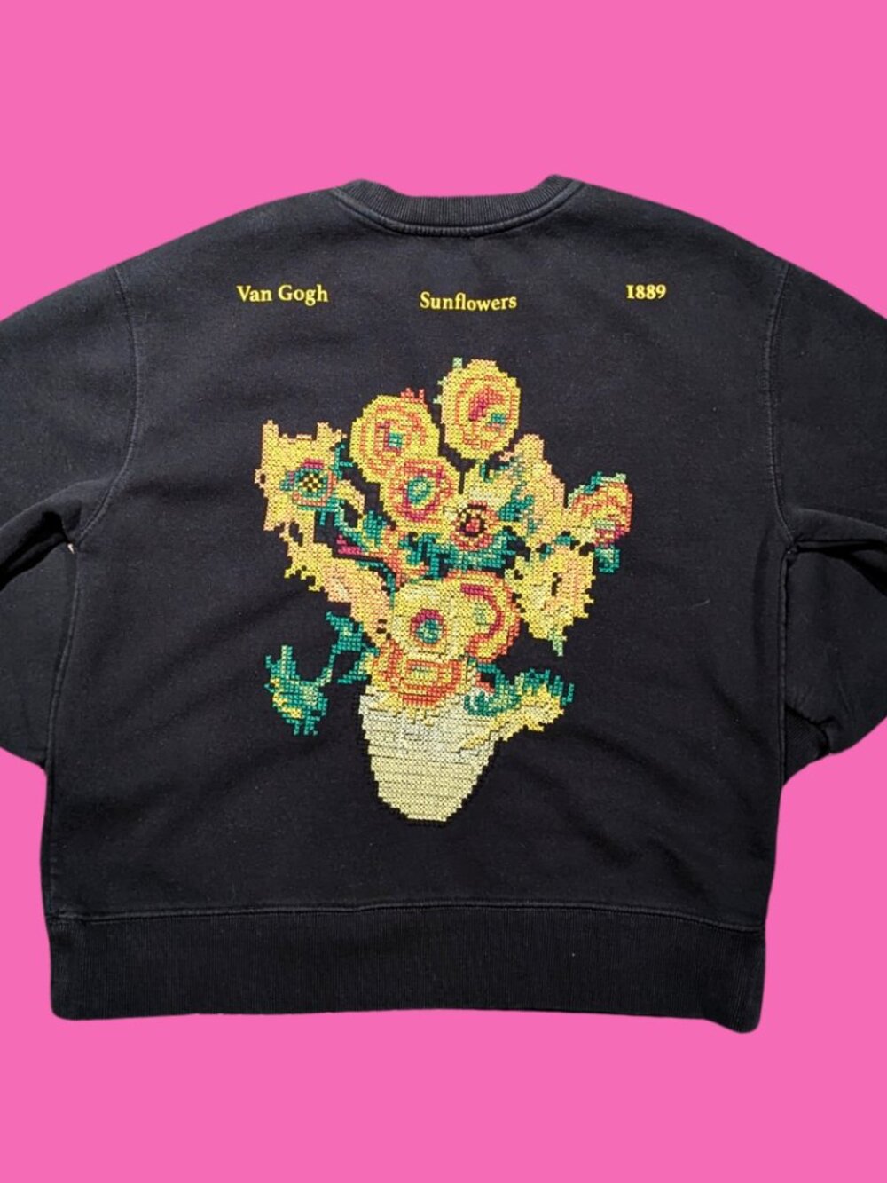 Zara Vincent Van Gogh Sun Flowers Crewneck Size S